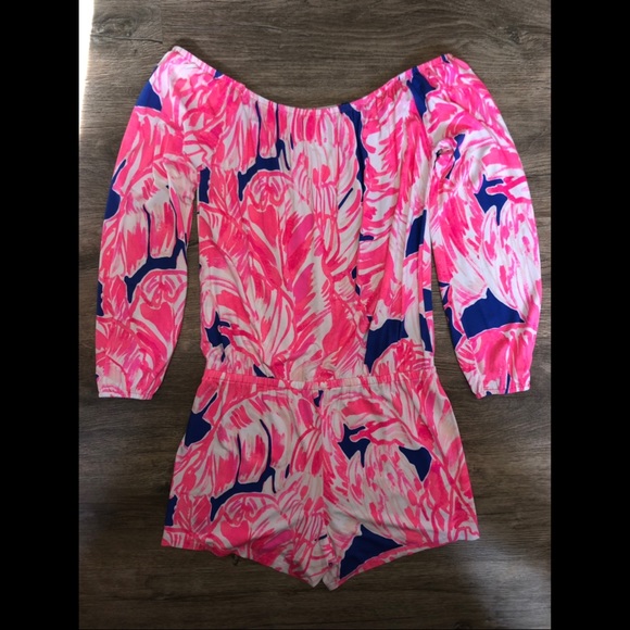 Lilly Pulitzer Dresses & Skirts - Lilly Pulitzer Lana Off The Shoulder Romper